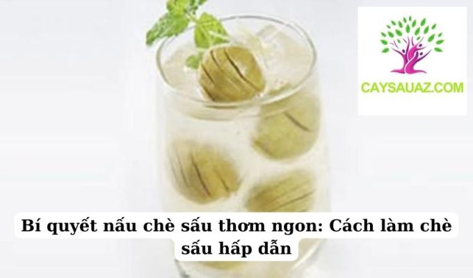 Bí quyết nấu chè sấu thơm ngon Cách làm chè sấu hấp dẫn